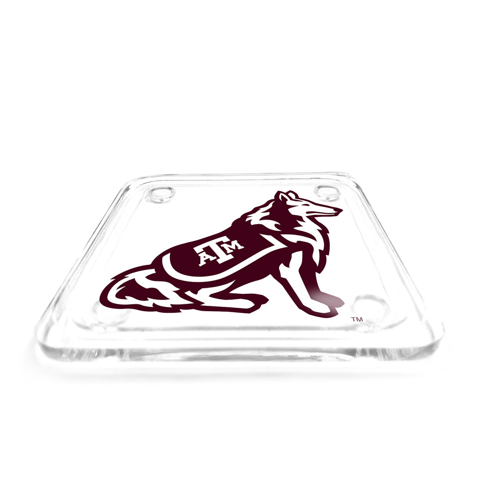 Texas A&M - Reveille Mascot Logo Drink Coaster