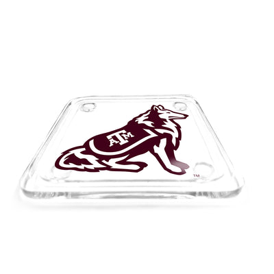 Texas A&M - Reveille Mascot Logo Drink Coaster