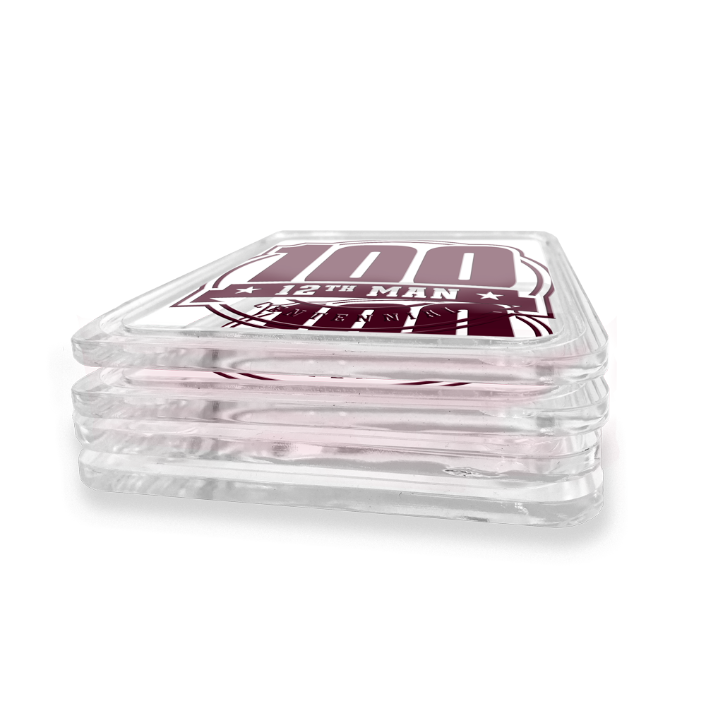 Texas A&M - 12th Man Centennial Seal Drink Coaster
