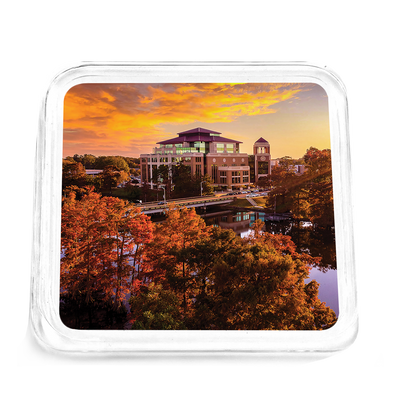 Louisiana Monroe Warhawks - Fall Bayou from above Drink Coaster