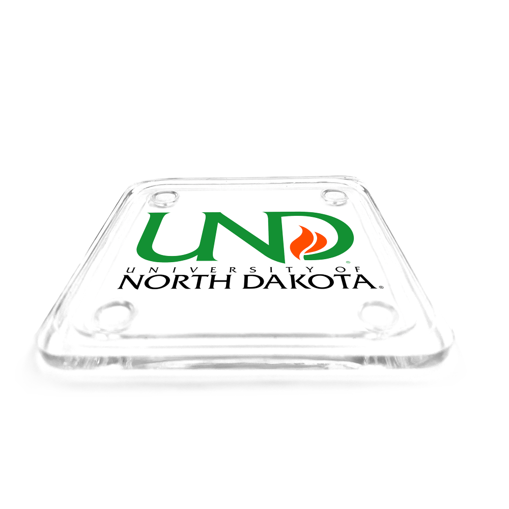 North Dakota Fighting Hawks - University of North Dakota Mark Drink Coaster