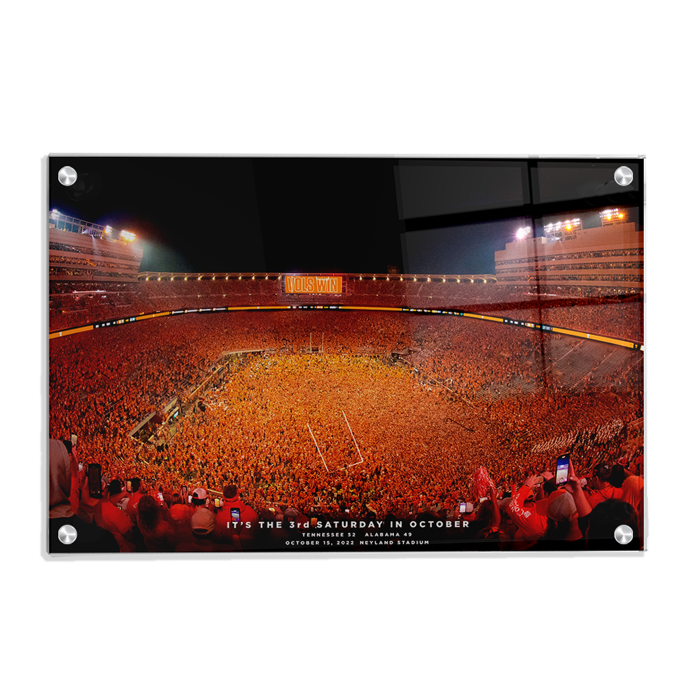 Tennessee Volunteers - Tennessee Storms the Field - College Wall Art #Acrylic