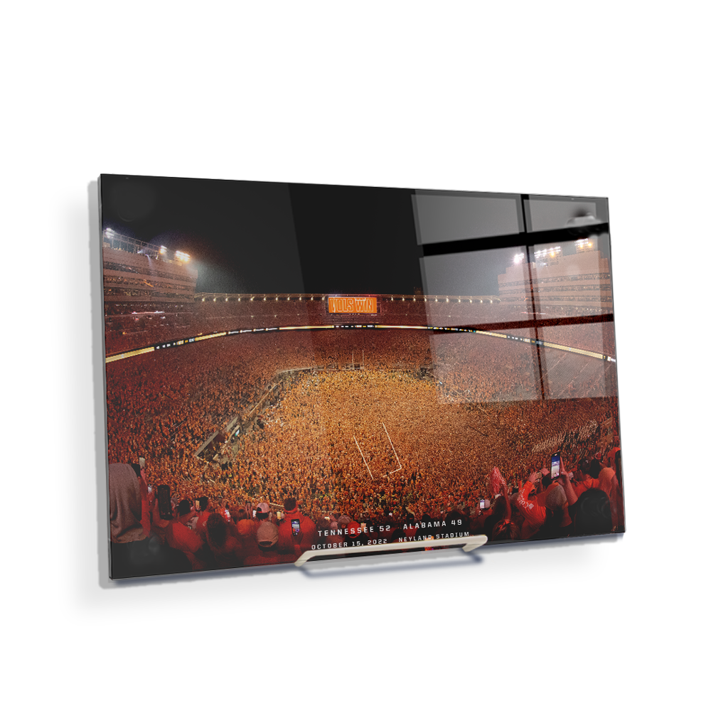 Tennessee Volunteers - Tennessee Storms the Field - College Wall Art #Acrylic Mini