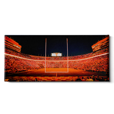 Tennessee Volunteers - Light Up Neyland Panoramic - College Wall Art #Canvas