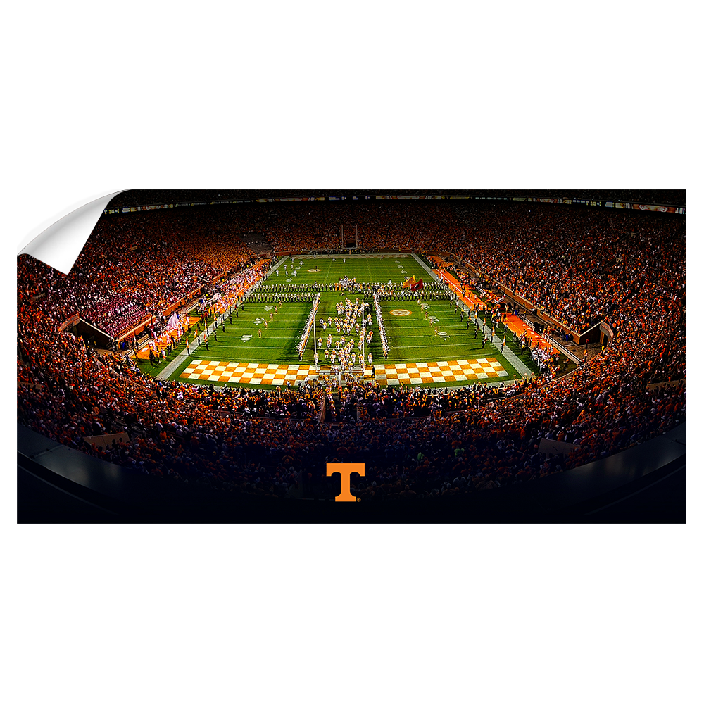 Tennessee Volunteers - Tennessee T Pano - College Wall Art #Wall Decal