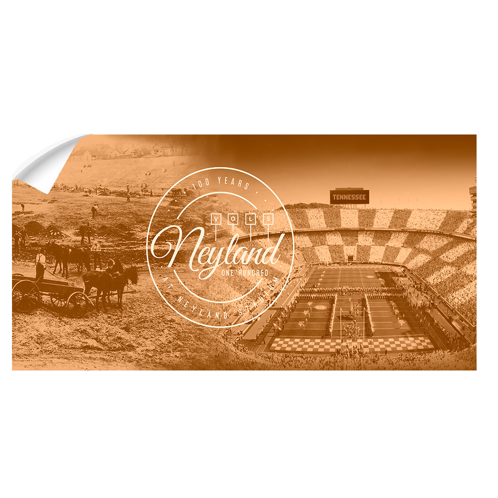 Tennessee Volunteers - Neyland 100 - College Wall Art #Wall Decal
