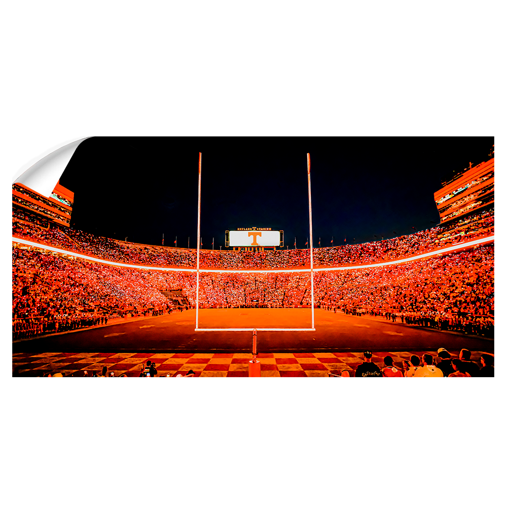 Tennessee Volunteers - Light Up Neyland Panoramic - College Wall Art #Wall Decal