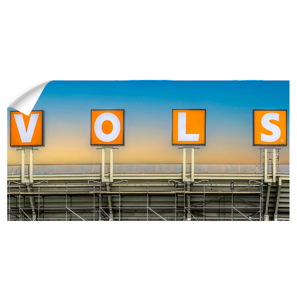 Tennessee Volunteers - V-0-L-S - College Wall Art #Wall Decal