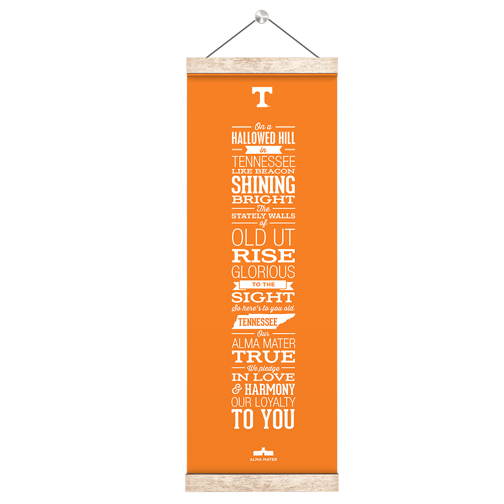 Tennessee Volunteers - Alma Mater Orange - College Wall Art #Hanging Canvas