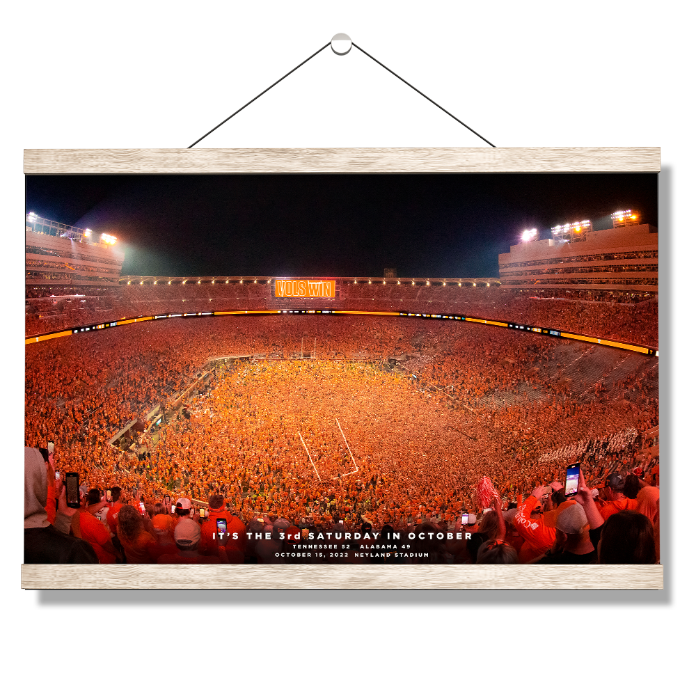 Tennessee Volunteers - Tennessee Storms the Field - College Wall Art #Hanging Canvas