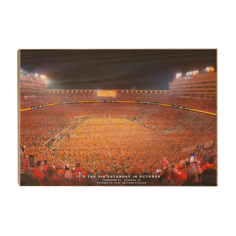 Tennessee Volunteers - Tennessee Storms the Field - College Wall Art #Wood