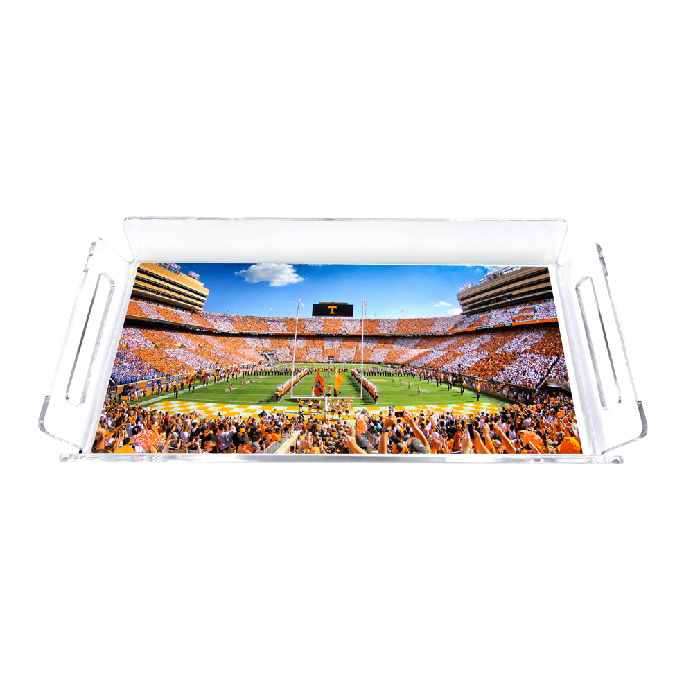 Tennessee Volunteers - Neyland Checkerboard Decorative Serving Tray