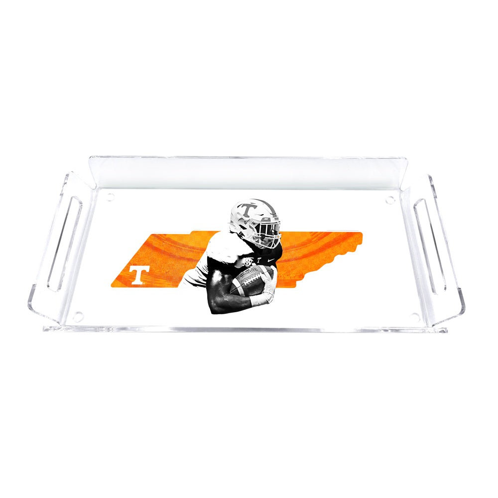 Tennessee Volunteers - Run Thru The State Decorative Serving Tray