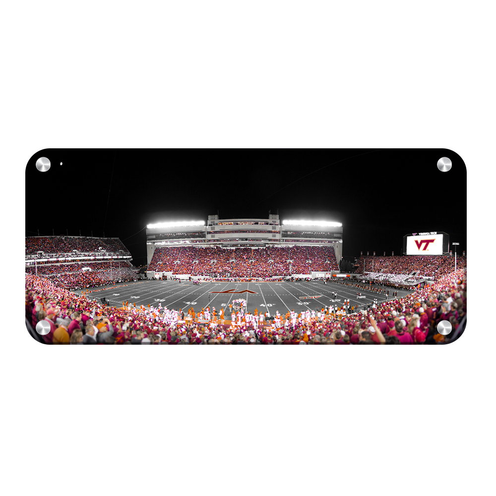 Virginia Tech Hokies - Lane Stadium Pano 2 - College Wall Art #Metal