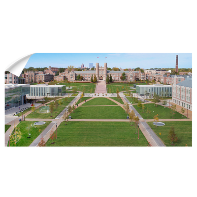 Washington University Bears - Washington U Aerial Panoramic - College Wall Art #Wall Decal