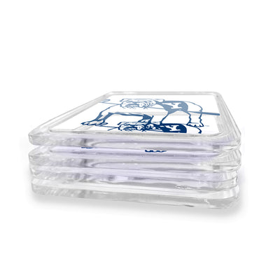 Yale Bulldogs - Bulldog with Golf Club Drink Coaster