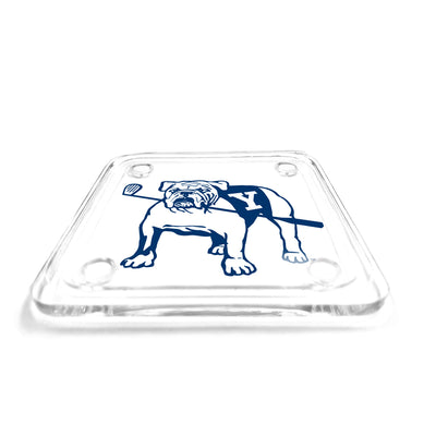 Yale Bulldogs - Bulldog with Golf Club Drink Coaster