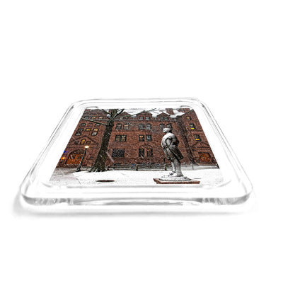 Yale Bulldogs - Snow on the Old Campus Drink Coaster