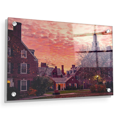 Yale Bulldogs - Campus Sunset #Acrylic