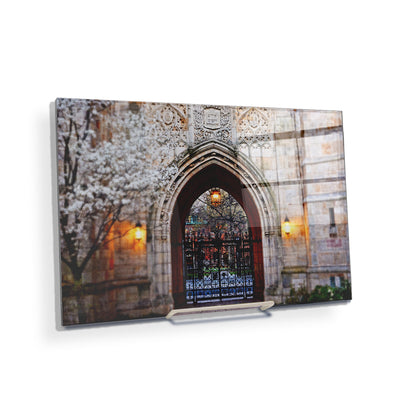Yale Bulldogs - Harkness Memorial Gate - College Wall Art #Acrylic Mini
