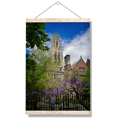 Yale Bulldogs - Springtime Harkness Tower - College Wall Art #Hanging Canvas