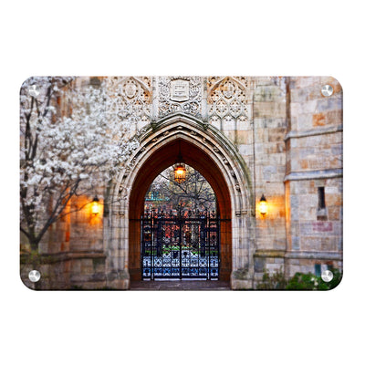 Yale Bulldogs - Harkness Memorial Gate - College Wall Art #Metal