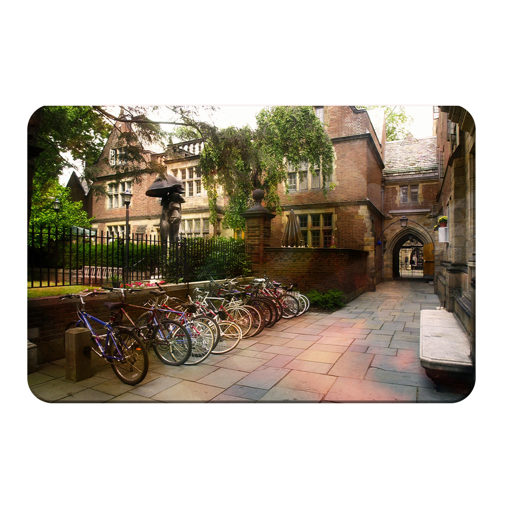 Yale Bulldogs - Bikes on Campus - College Wall Art #PVC