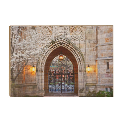 Yale Bulldogs - Harkness Memorial Gate - College Wall Art #Wood