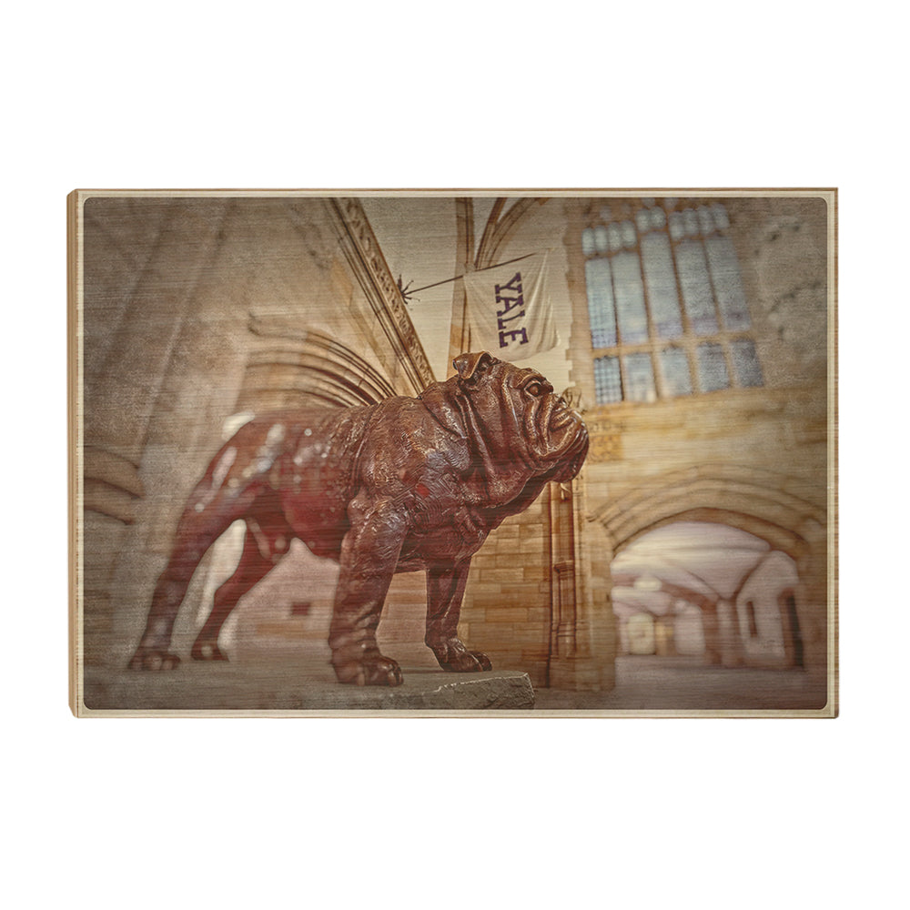 Yale Bulldogs - Yale's Hansome Dan - College Wall Art #Wood
