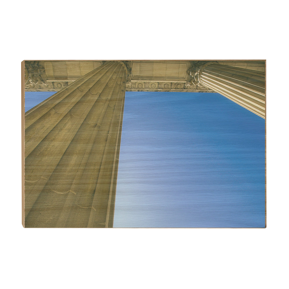 Yale Bulldogs - Colonnade at Schwarzman - College Wall Art #Wood
