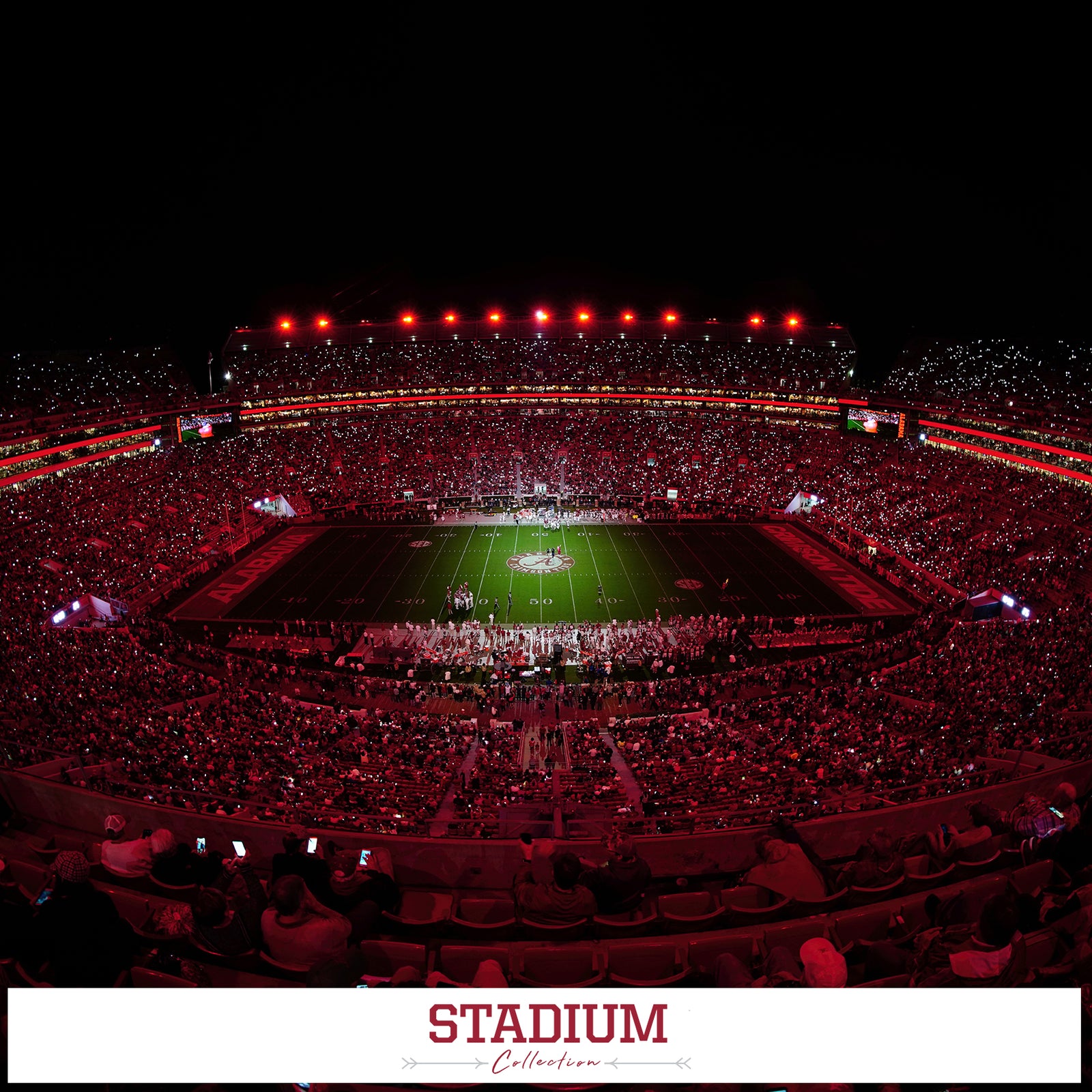 Alabama Crimson Tide - Stadium Photo Canvas Prints