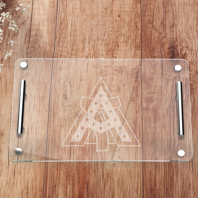 Alpha Gamma Delta - Alpha Gamma Delta Frosted Badge Charcuterie Tray