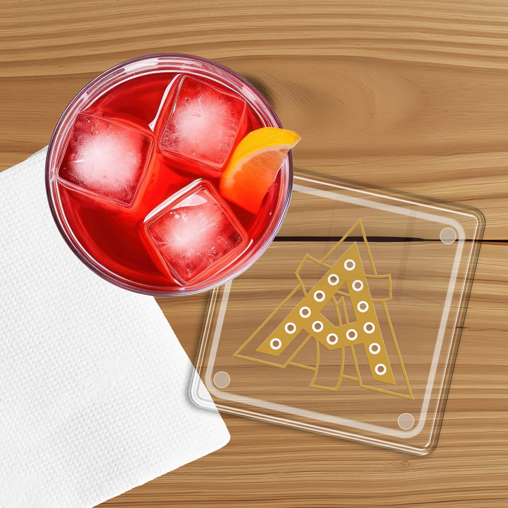 Alpha Gamma Delta - Alpha Gamma Delta Gold Badge Coaster