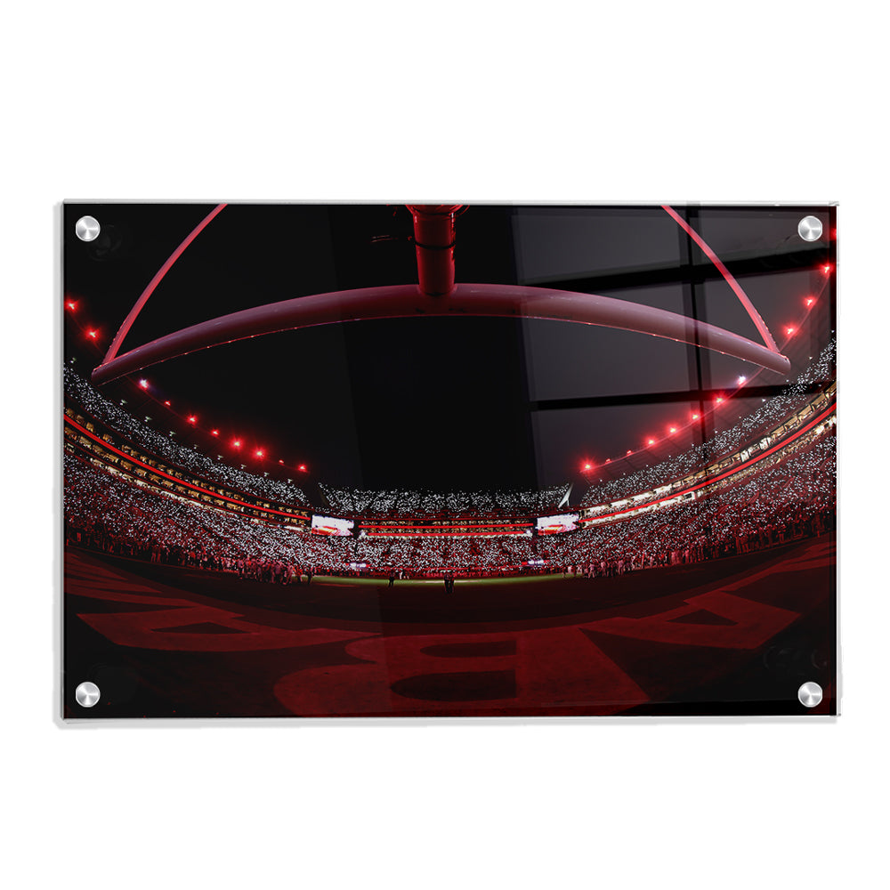 Alabama Crimson Tide - Alabama Lights - College Wall Art #Canvas
