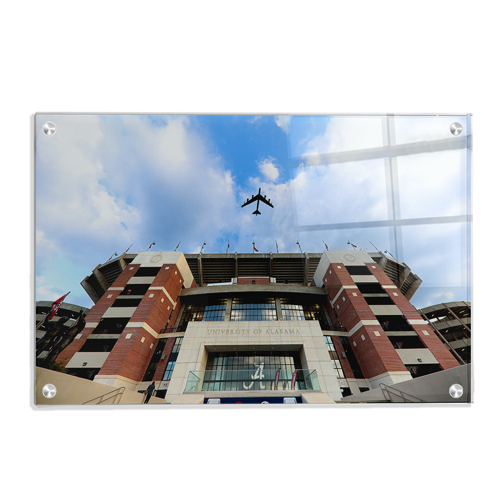 Alabama Crimson Tide - Bryant-Denny Flyover - College Wall Art #Canvas