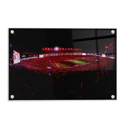 Alabama Crimson Tide - Crimson Lights - College Wall Art #Acrylic