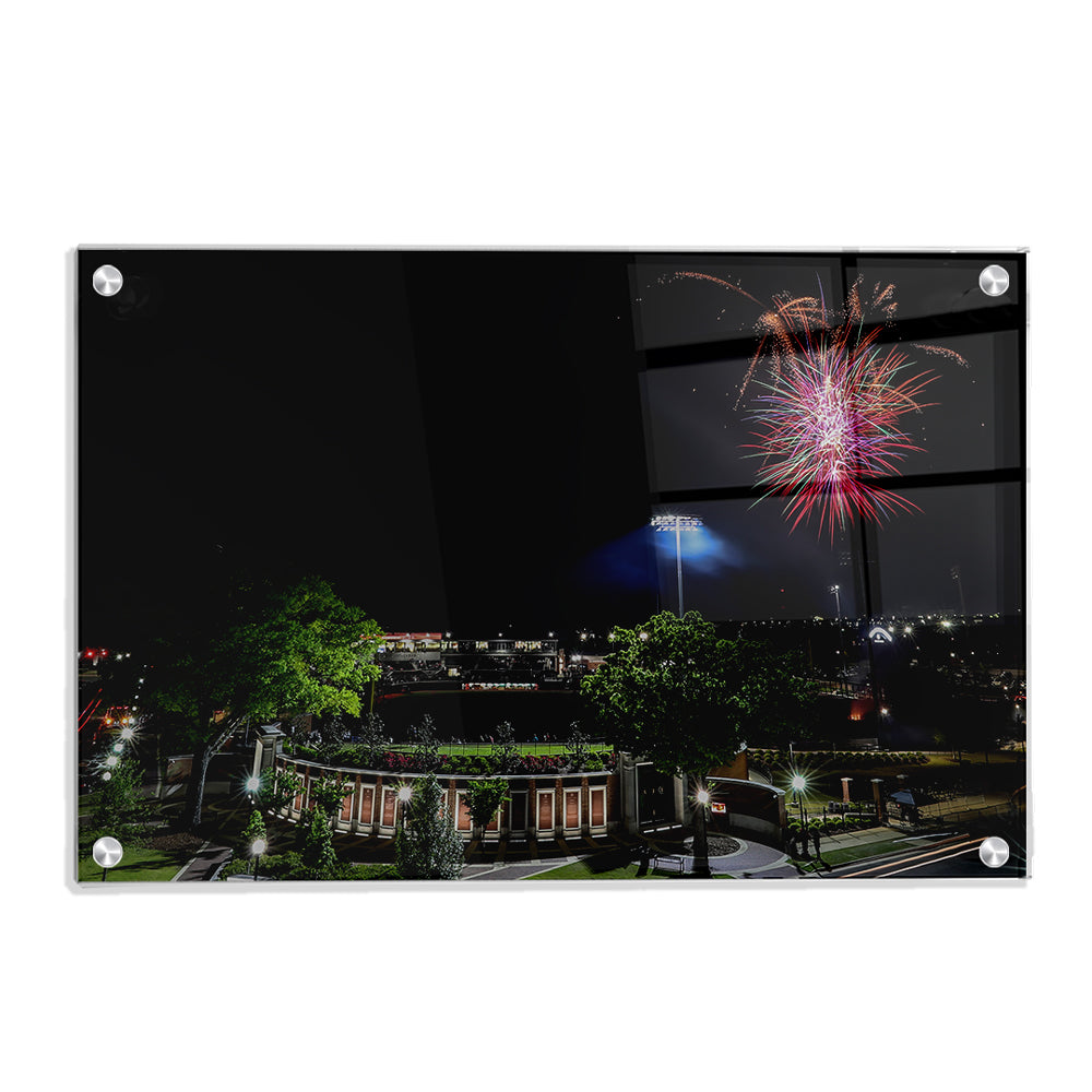 Alabama Crimson Tide - Fireworks over Sewell-Thomas Stadium - College Wall Art #Canvas