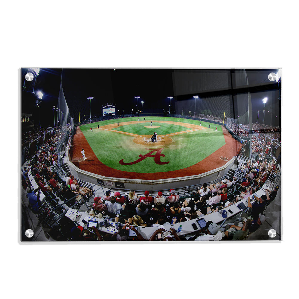 Alabama Crimson Tide - Sewell-Thomas Stadium Fisheye View - College Wall Art #Canvas