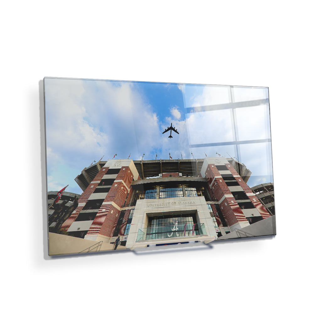 Alabama Crimson Tide - Bryant-Denny Flyover - College Wall Art #Canvas