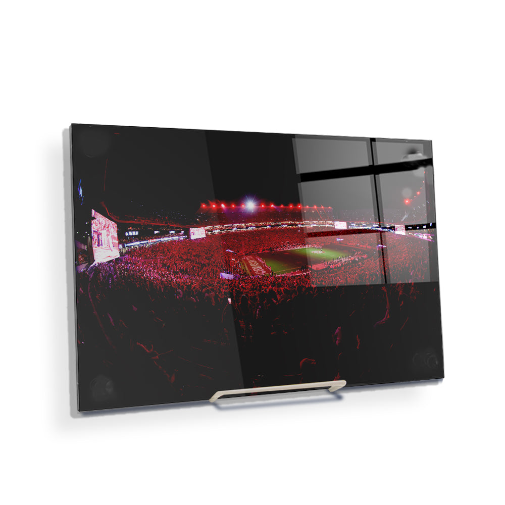 Alabama Crimson Tide - Crimson Lights - College Wall Art #Canvas
