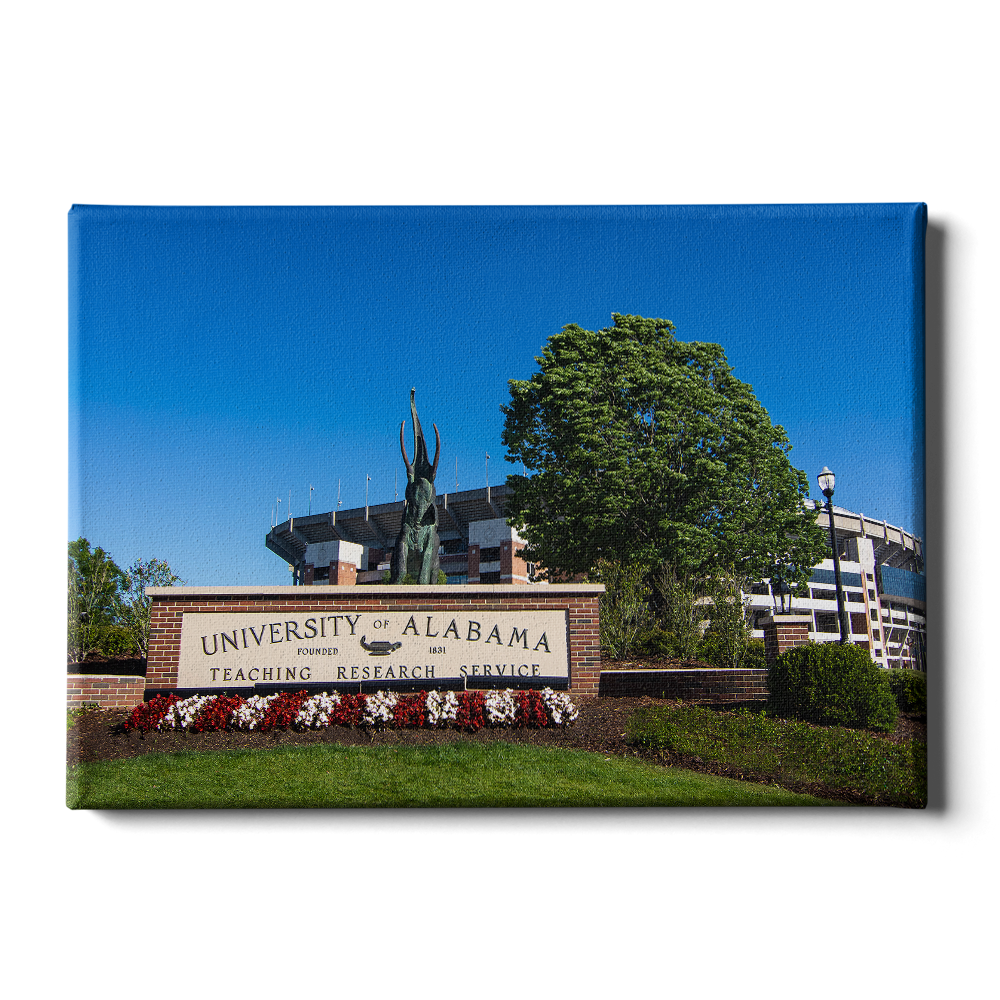Alabama Crimson Tide - University of Alabama Teaching-Research-Service - College Wall Art #Canvas