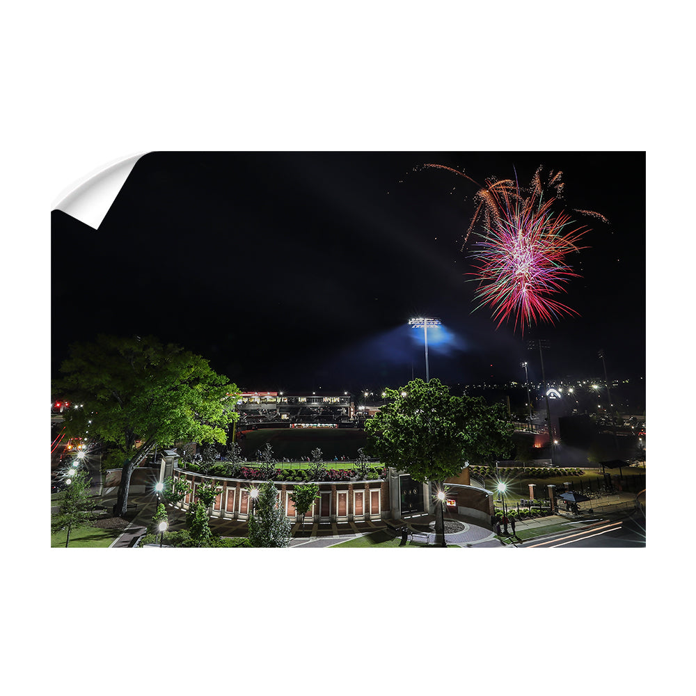 Alabama Crimson Tide - Fireworks over Sewell-Thomas Stadium - College Wall Art #Canvas