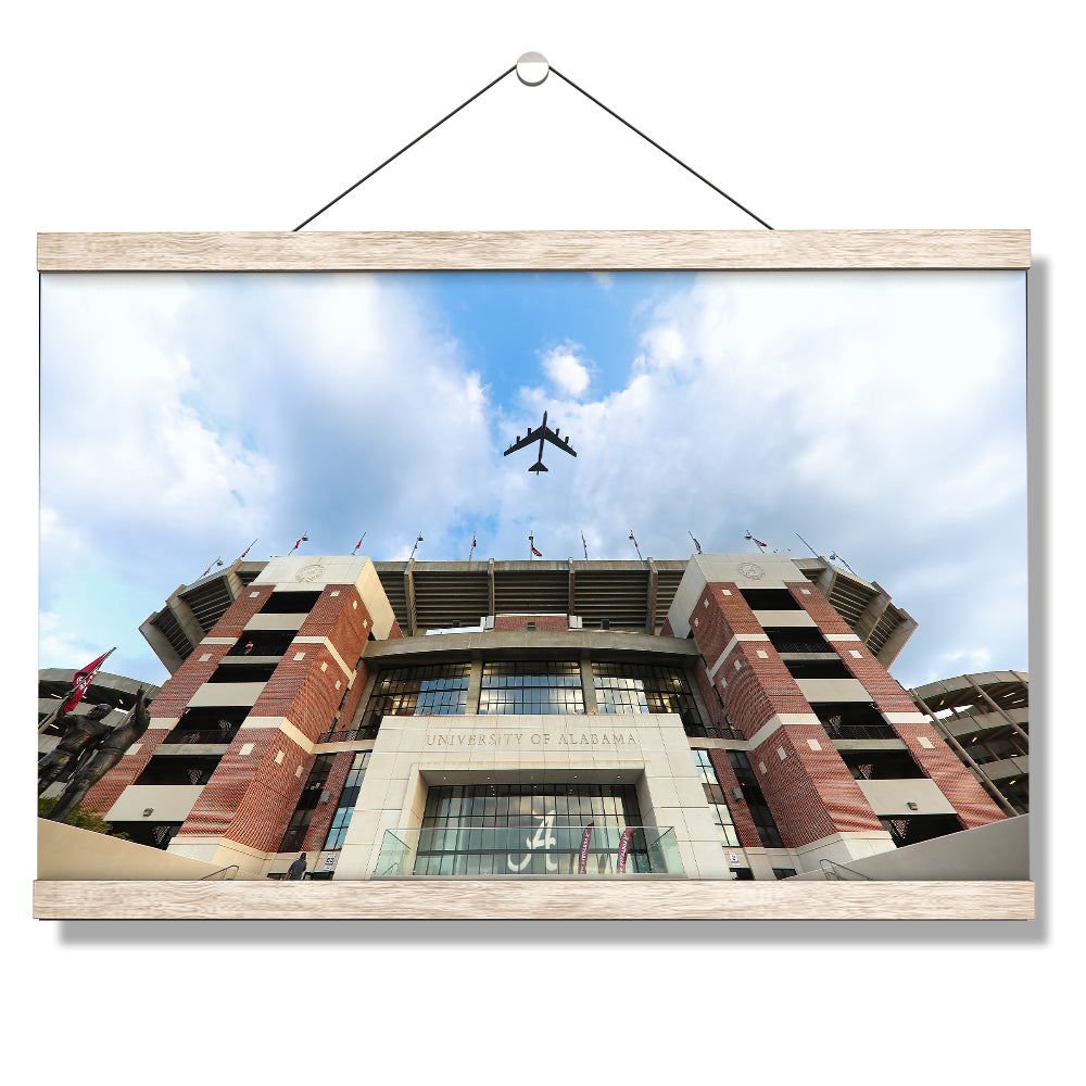 Alabama Crimson Tide - Bryant-Denny Flyover - College Wall Art #Canvas