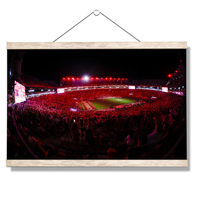 Alabama Crimson Tide - Crimson Lights - College Wall Art #Hanging Canvas