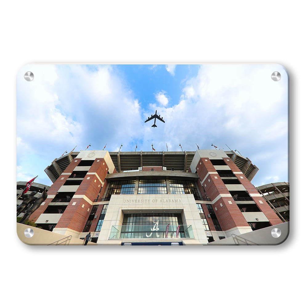 Alabama Crimson Tide - Bryant-Denny Flyover - College Wall Art #Canvas