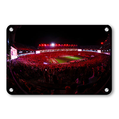 Alabama Crimson Tide - Crimson Lights - College Wall Art #Metal