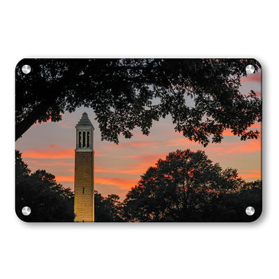 Alabama Crimson Tide - Denny Chimes Sunset - College Wall Art #Metal