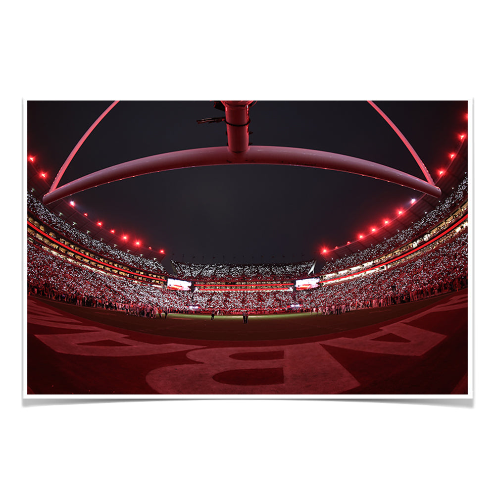 Alabama Crimson Tide - Alabama Lights - College Wall Art #Canvas