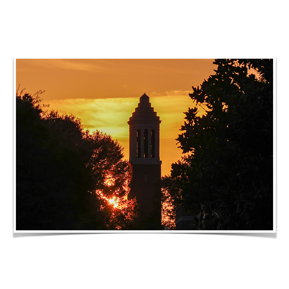 Alabama Crimson Tide - Denny Chimes Blaze - College Wall Art #Canvas