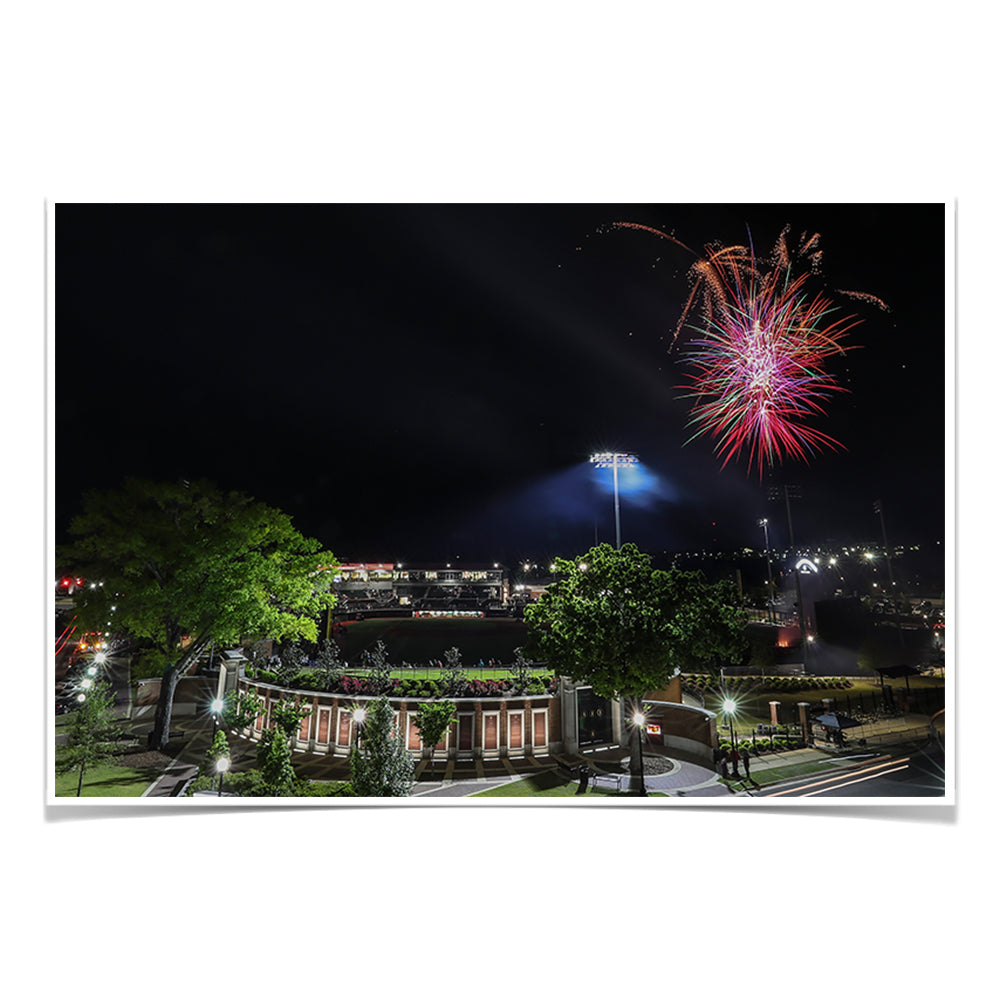 Alabama Crimson Tide - Fireworks over Sewell-Thomas Stadium - College Wall Art #Canvas